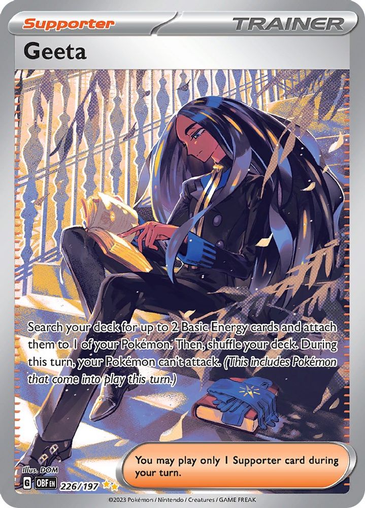 Geeta - [  226/197 ] - Special Illustration Rare - Pokemon SV03 Obsidian Flames