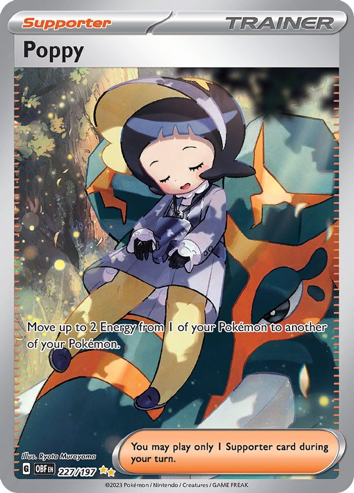 Poppy - [  227/197 ] - Special Illustration Rare - Pokemon SV03 Obsidian Flames