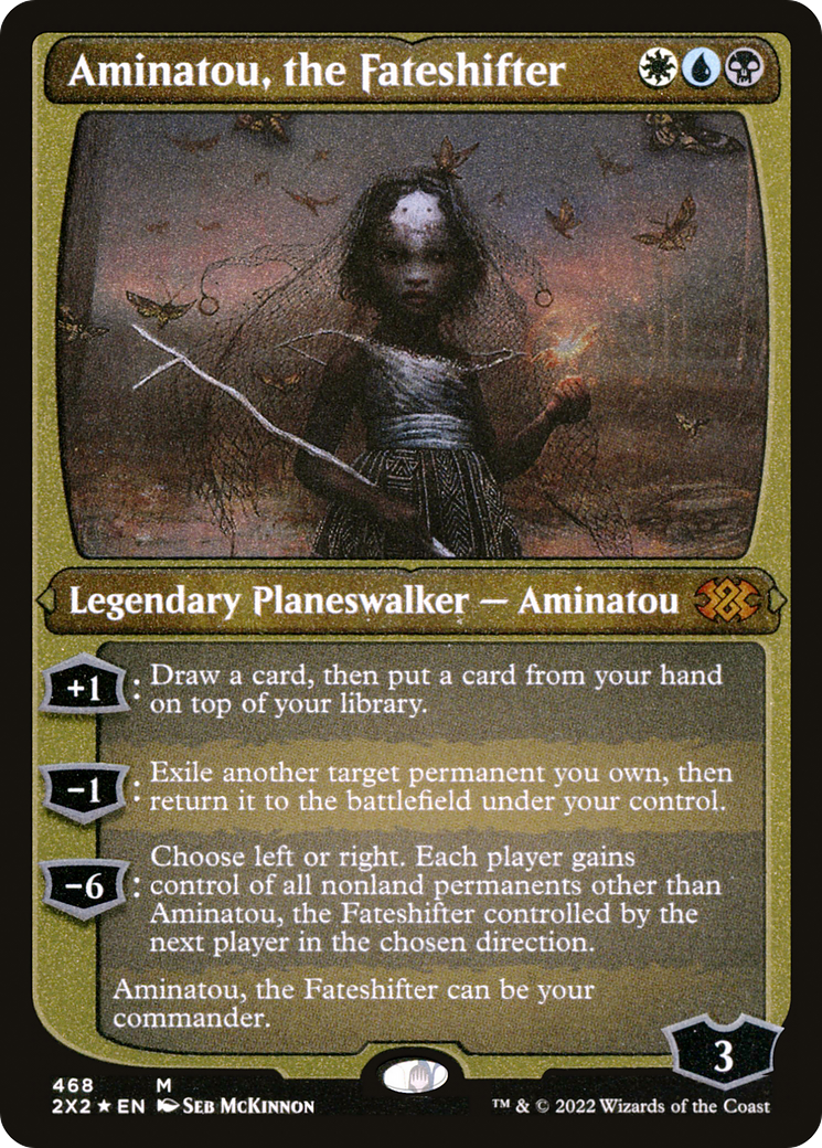 [ EF ] [FOIL] Aminatou, the Fateshifter (Foil Etched) #468 - MYTHIC 2X2 - Double Masters 2022
