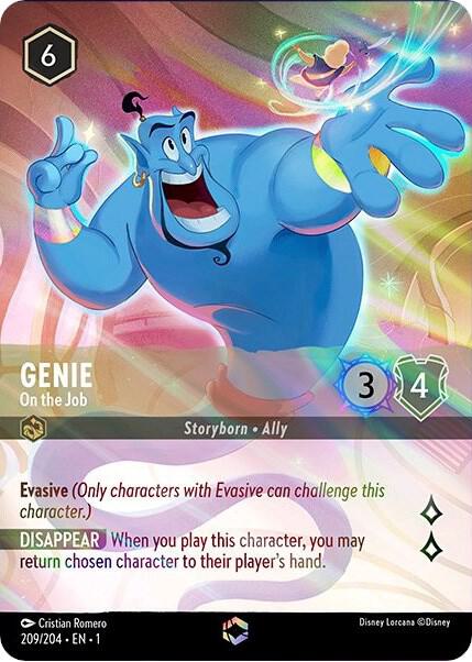 ENCHANTED Genie - On the Job - 209/204 - Enchanted - Lorcana The First Chapter