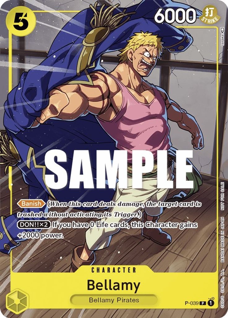 Bellamy - P-039 - Pirates Party Vol. 3 One PIece Promo