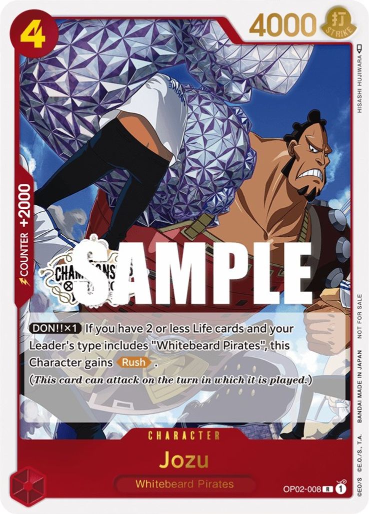 Jozu - OP02-008 - Store Championship Participation Pack Vol. 2 Promo