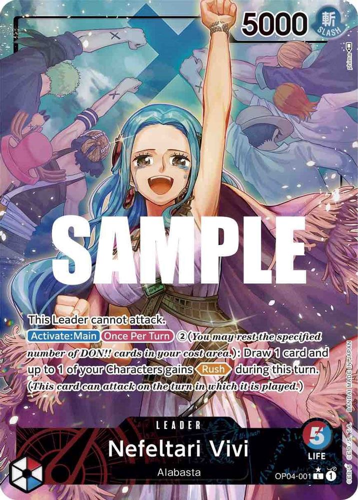 [ALTERNATE ART] Nefeltari Vivi (001) (Alternate Art)  (OP04-001) L★ - One Piece Kingdoms of Intrigue