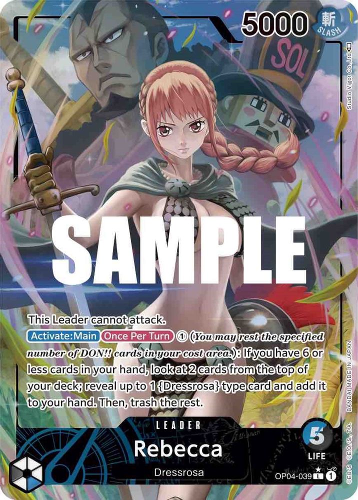 [ALTERNATE ART] Rebecca (039) (Alternate Art)  (OP04-039) L★ - One Piece Kingdoms of Intrigue