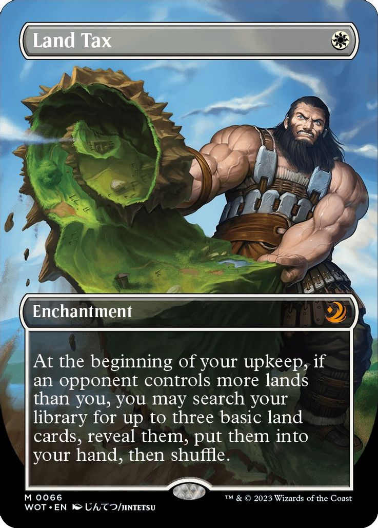 Anime Borderless Land Tax No 66 - Mythic Wilds Of Eldraine Enchanting Tales