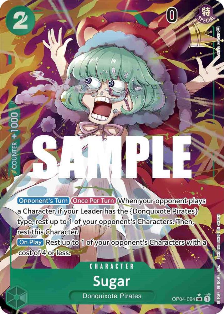[ALTERNATE ART] Sugar (Alternate Art)  (OP04-024) SR★ - One Piece Kingdoms of Intrigue