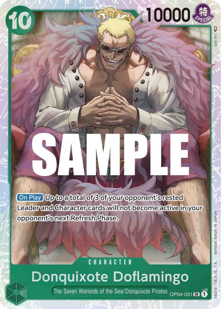 Donquixote Doflamingo (031)  (OP04-031) Super Rare - One Piece Kingdoms of Intrigue