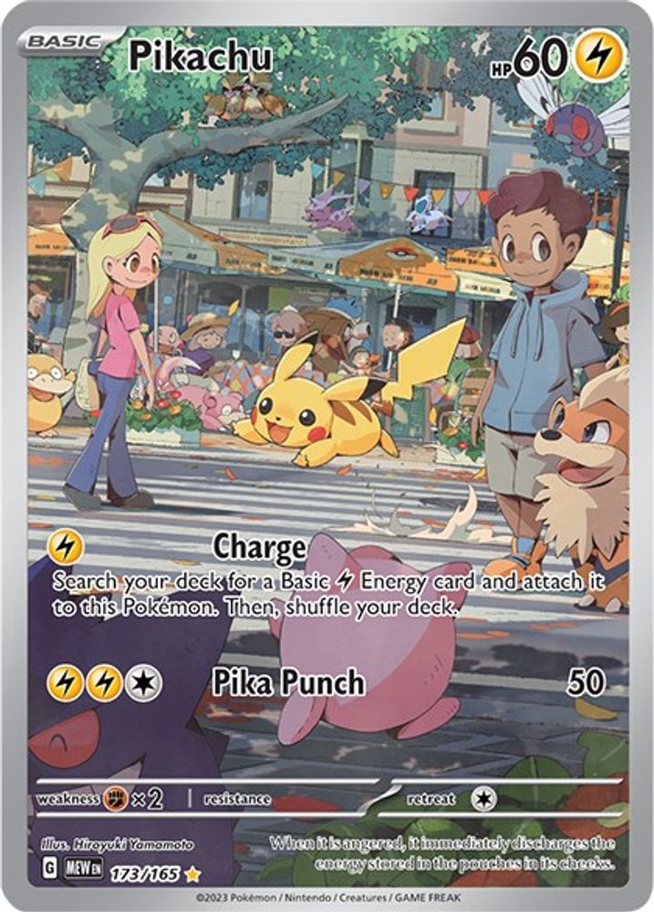 Pikachu - [  173/165 ] -  Illustration Rare - Pokemon SV Scarlet & Violet 151