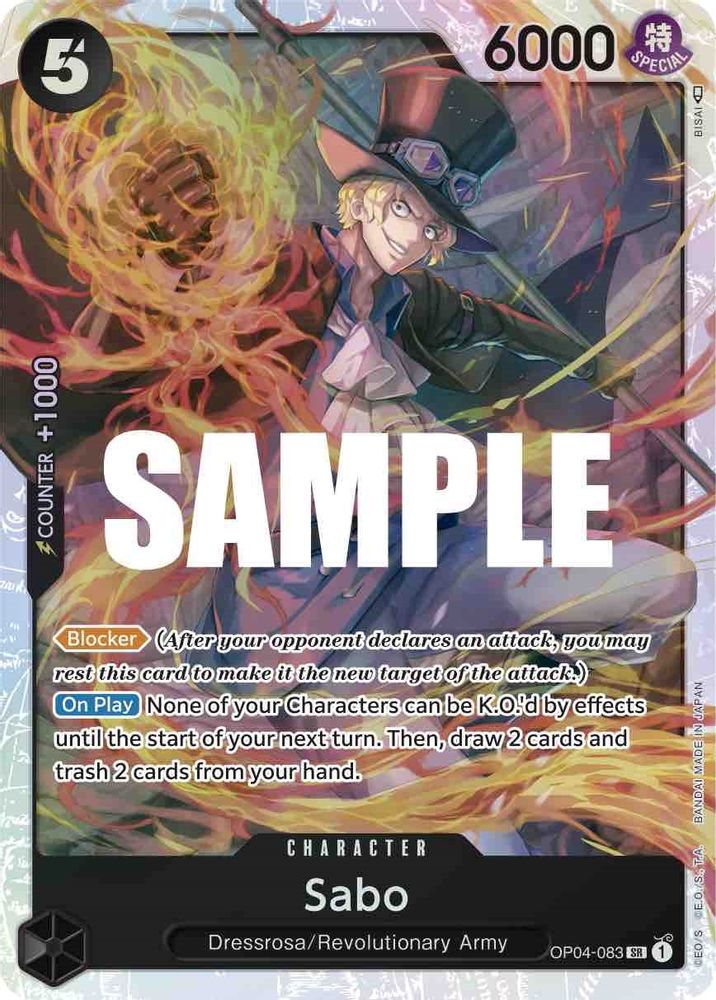 Sabo  (OP04-083) Super Rare - One Piece Kingdoms of Intrigue