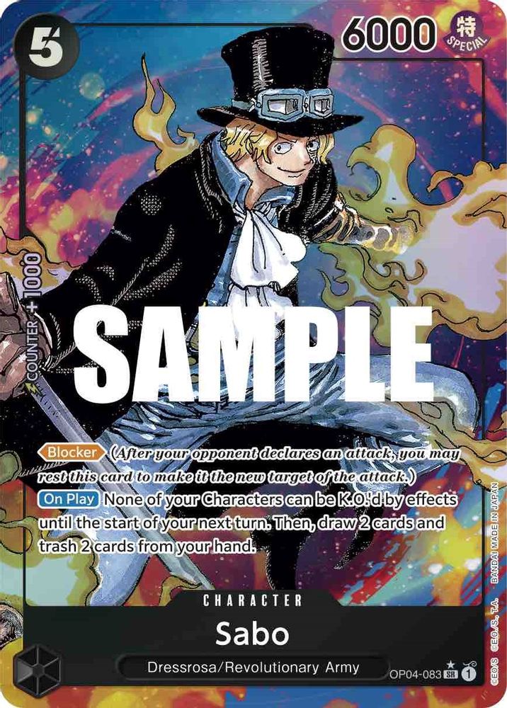 [ALTERNATE ART] Sabo (Alternate Art)  (OP04-083) SR★ - One Piece Kingdoms of Intrigue