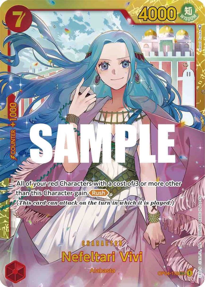 Nefeltari Vivi (118)  (OP04-118) Secret Rare - One Piece Kingdoms of Intrigue