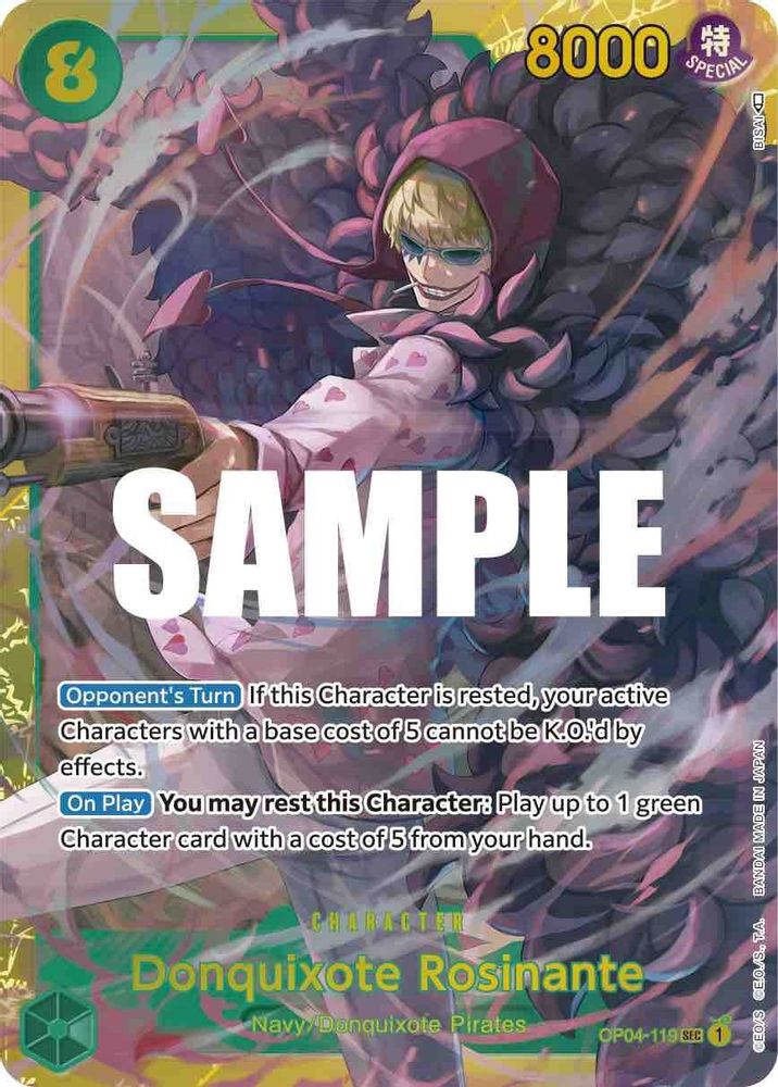 Donquixote Rosinante  (OP04-119) Secret Rare - One Piece Kingdoms of Intrigue