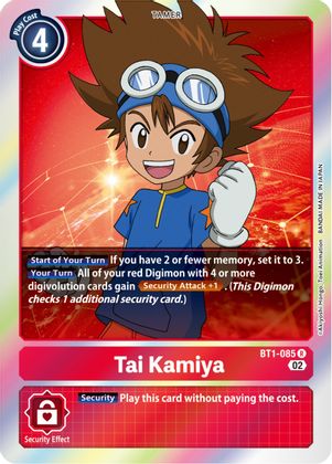 Tai Kamiya Rb01 BT1-085 (RB01 REPRINT) - Rare RB01 Resurgence Booster