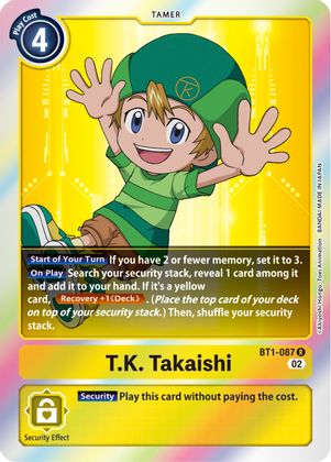 T.K. Takaishi BT1-087 (RB01 REPRINT) - Rare RB01 Resurgence Booster