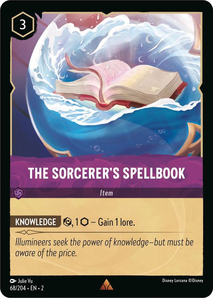 COLD FOIL The Sorcerer's Spellbook - 68/204 - Rare - Lorcana Rise of the Floodborn