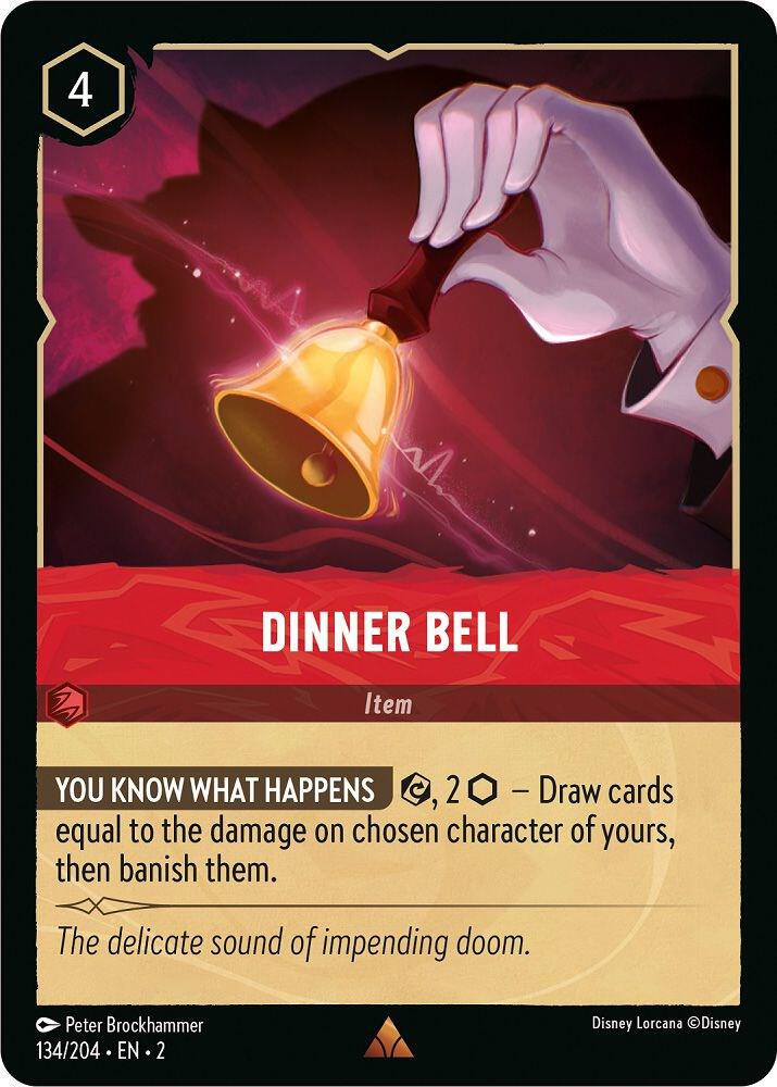 Dinner Bell - 134/204 - Rare - Lorcana Rise of the Floodborn
