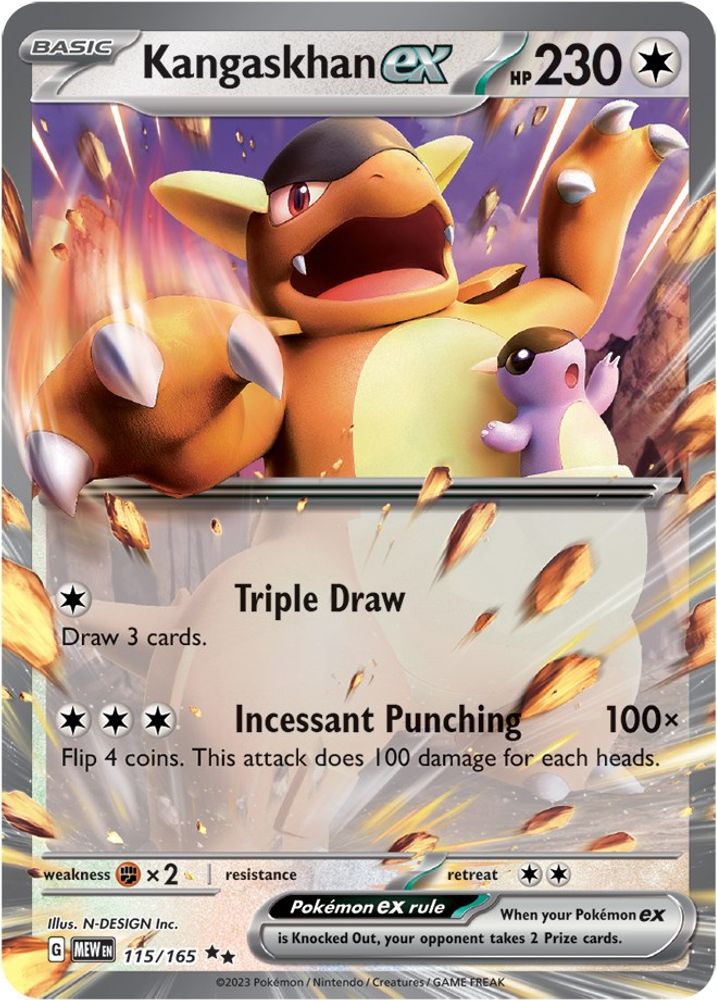 Kangaskhan ex - [  115/165 ] - Double Rare - Pokemon SV Scarlet & Violet 151