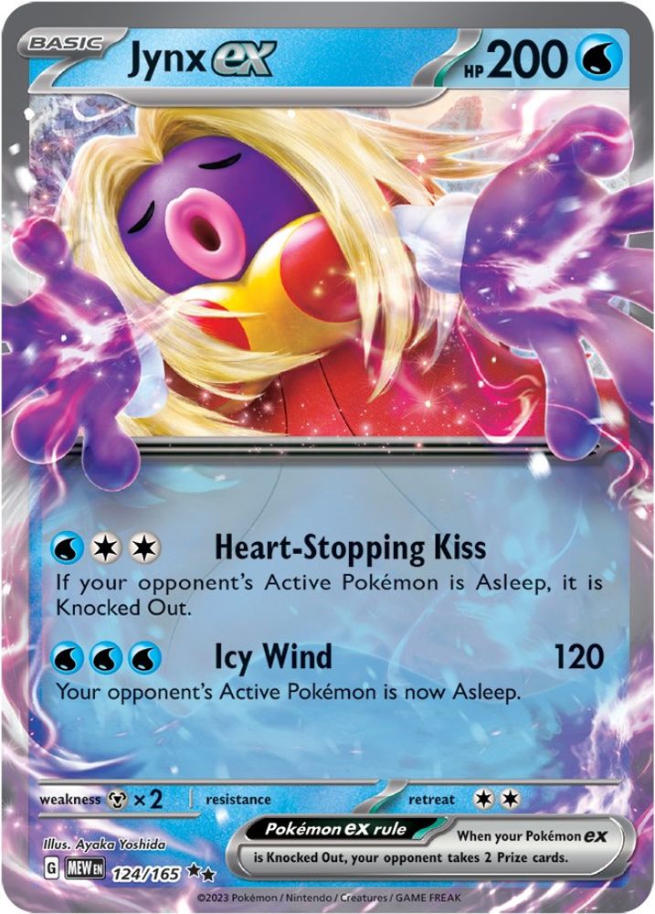 Jynx ex - [  124/165 ] - Double Rare - Pokemon SV Scarlet & Violet 151