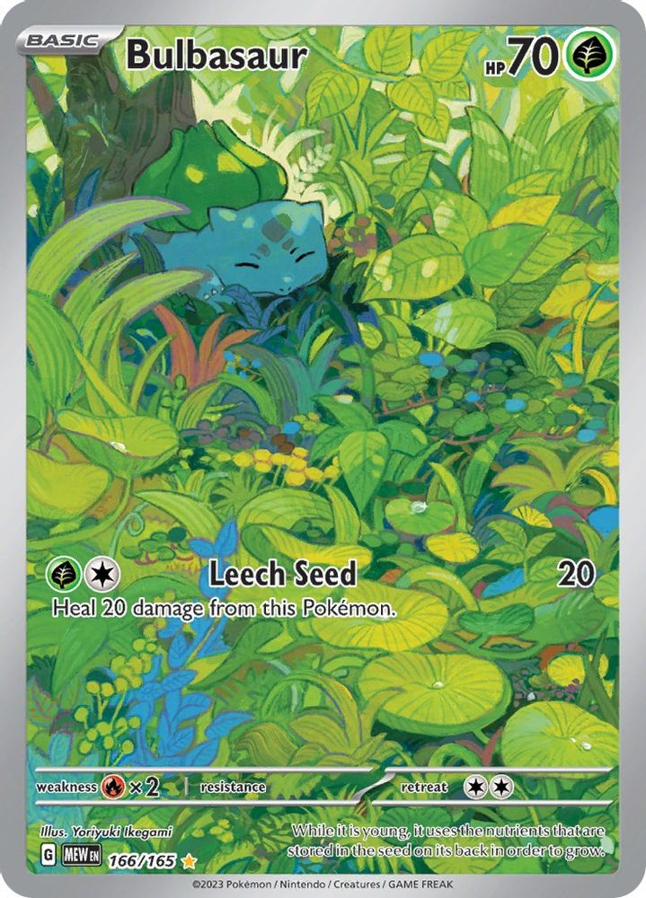 Bulbasaur - [  166/165 ] -  Illustration Rare - Pokemon SV Scarlet & Violet 151
