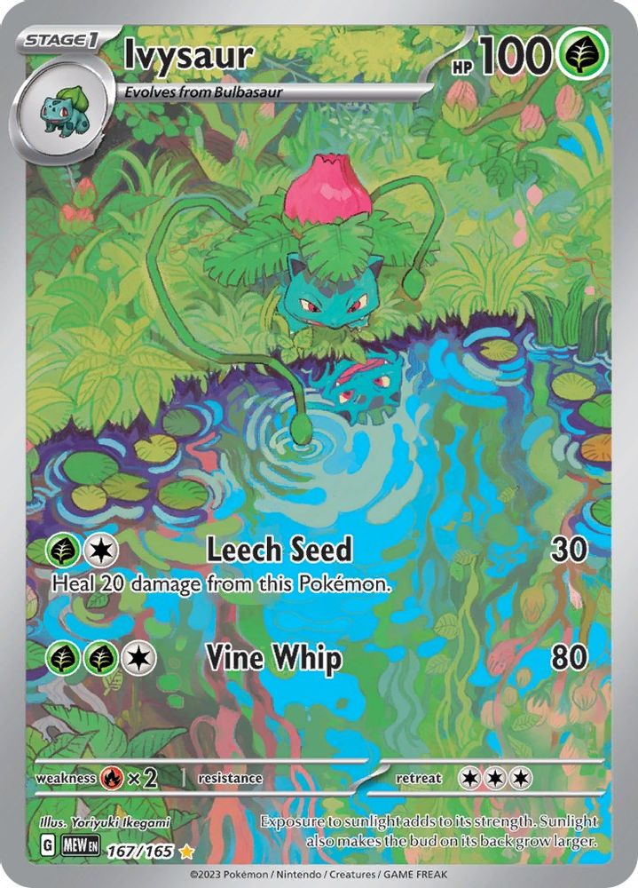 Ivysaur - [  167/165 ] -  Illustration Rare - Pokemon SV Scarlet & Violet 151