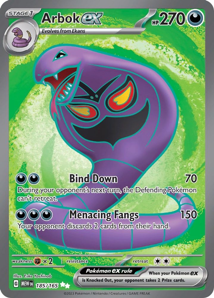 Arbok ex - [  185/165 ] -  Ultra Rare - Pokemon SV Scarlet & Violet 151