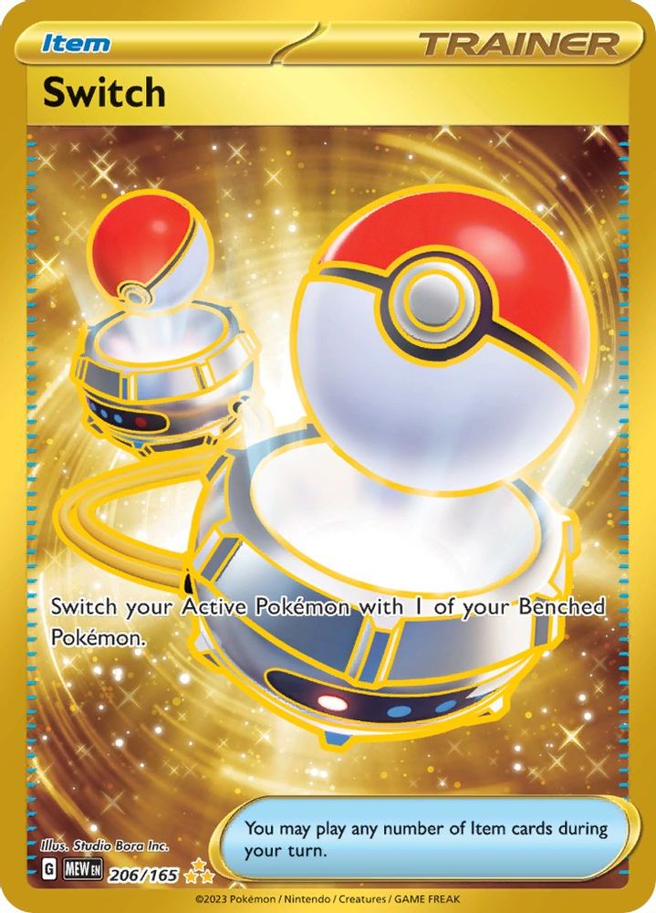 Switch - [  206/165 ] - Hyper Rare - Pokemon SV Scarlet & Violet 151