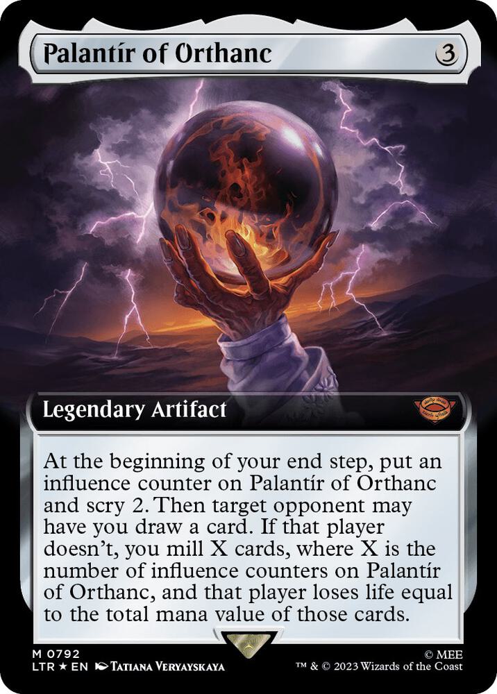 SURGE FOIL EXTENDED Palantir of Orthanc - #792 - Mythic Lord of the Rings: Tales of Middle-Earth