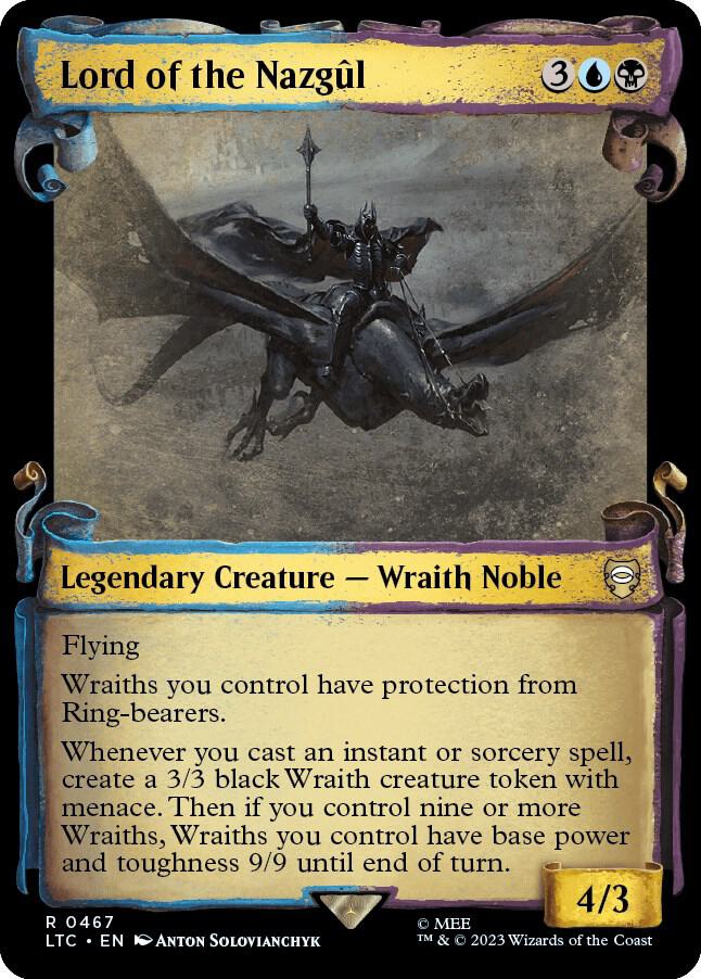 SHOWCASE SCROLL Lord of the Nazgul - #467 - Rare Lord of the Rings: Tales of Middle Earth