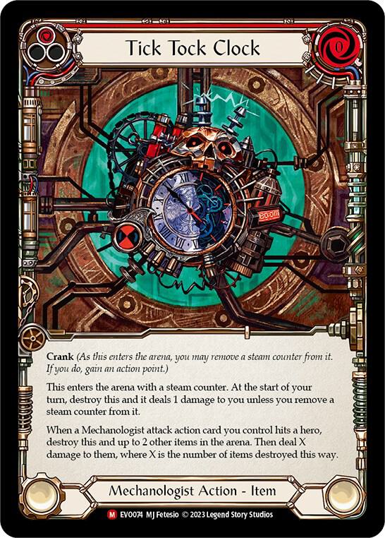 RAINBOW FOIL Tick Tock Clock - EVO074 - Majestic Bright Lights
