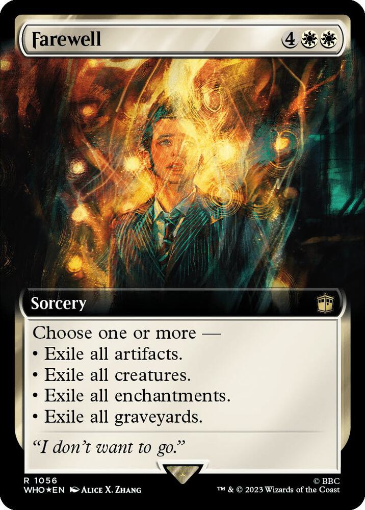 SURGE FOIL EXTENDED Farewell - #1056 - Rare Universes Beyond: Doctor Who