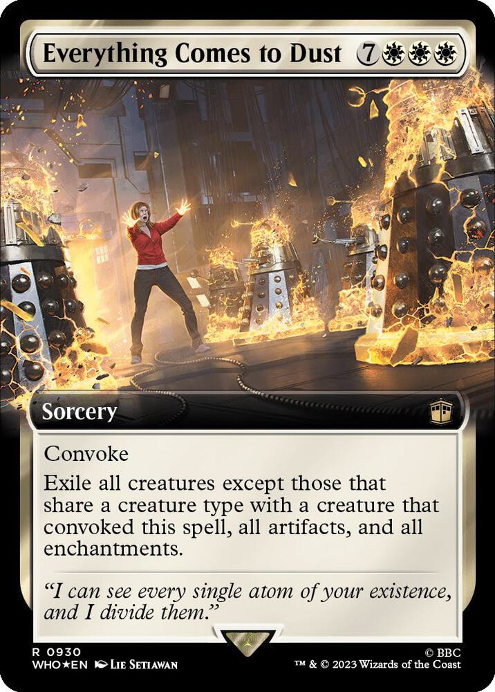 FOIL EXTENDED Everything Comes to Dust - #930 - Rare Universes Beyond: Doctor Who