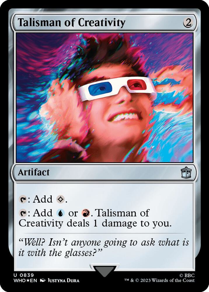 SURGE FOIL Talisman of Creativity - #839 - Uncommon Universes Beyond: Doctor Who