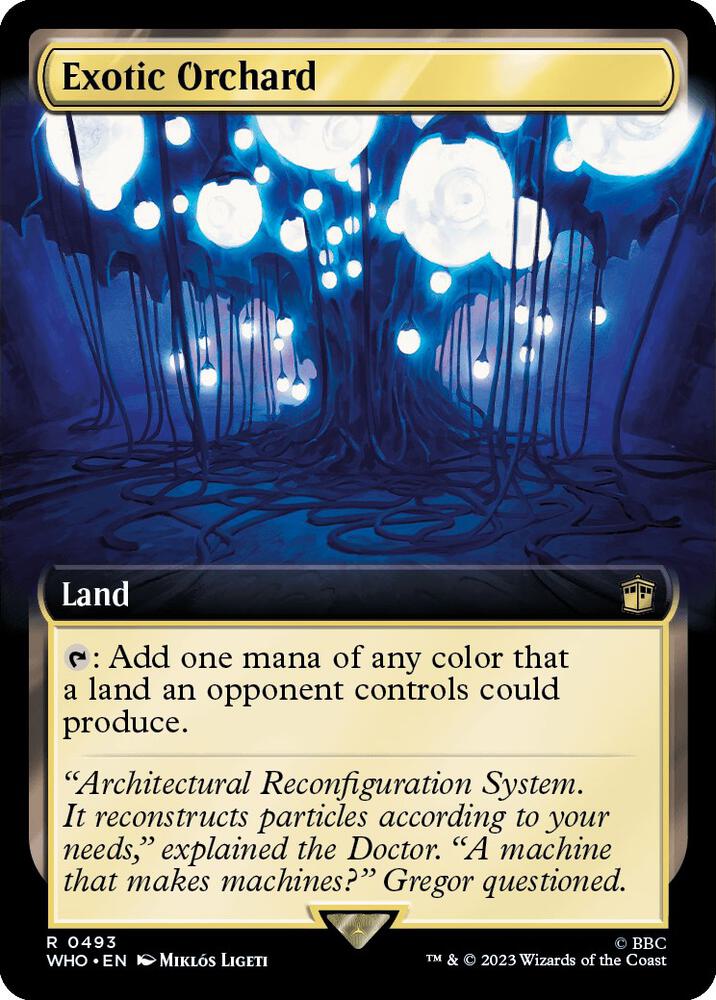 EXTENDED ART Exotic Orchard - #493 - Rare Universes Beyond: Doctor Who