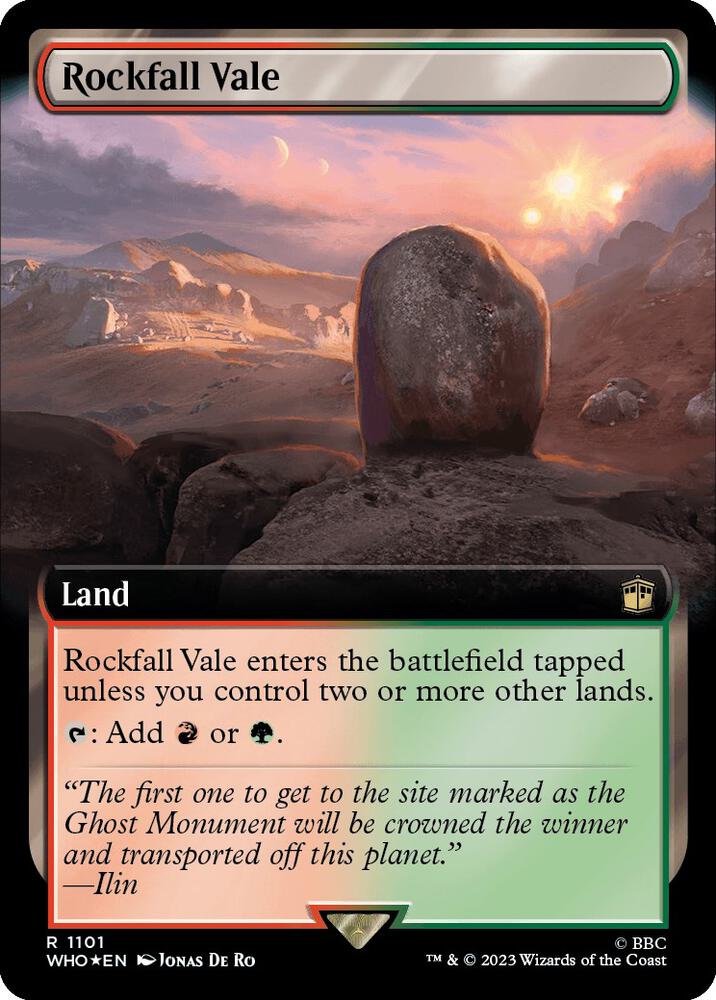 SURGE FOIL EXTENDED Rockfall Vale - #1101 - Rare Universes Beyond: Doctor Who