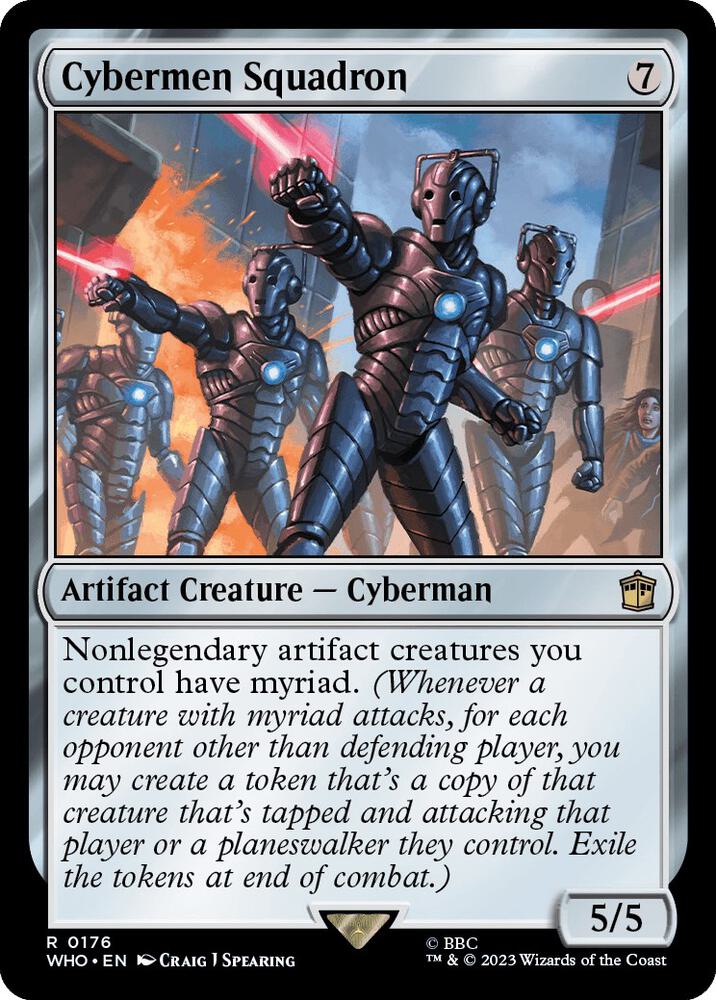 FOIL Cybermen Squadron - #176 - Rare - Universes Beyond: Doctor Who