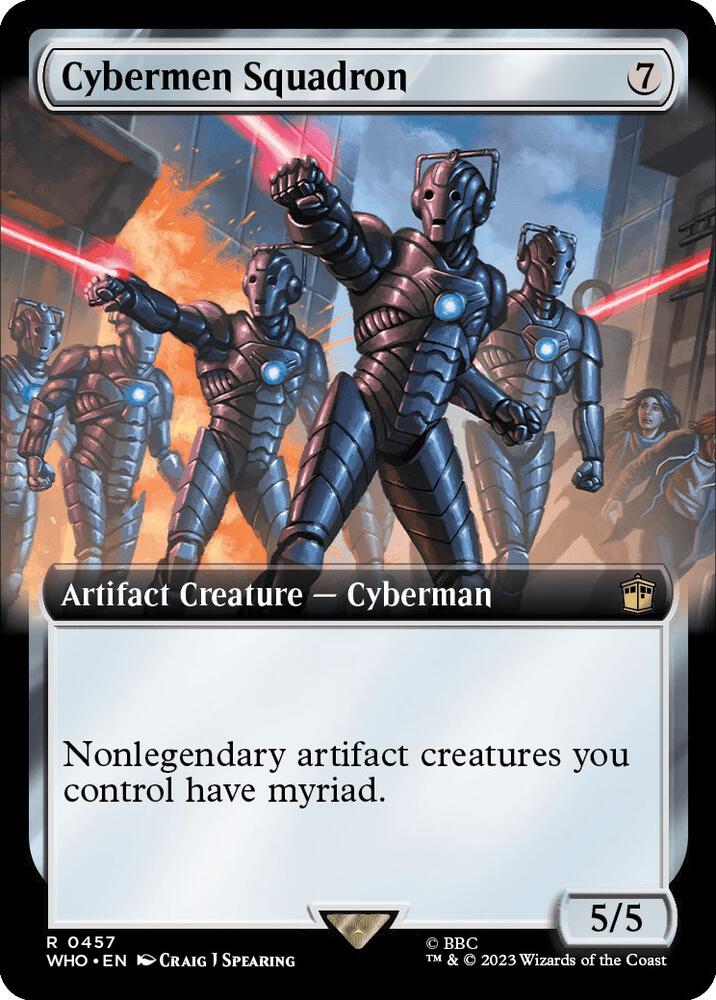 EXTENDED ART Cybermen Squadron - #457 - Rare Universes Beyond: Doctor Who