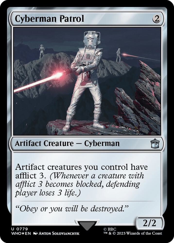 SURGE FOIL Cybermen Patrol - #779 - Uncommon Universes Beyond: Doctor Who