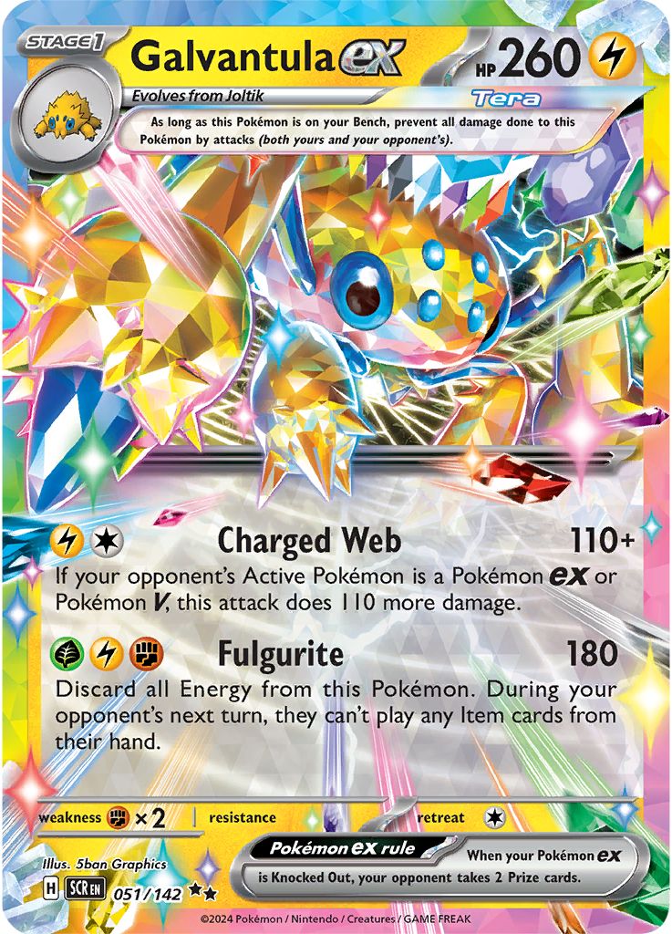 051/142 - Galvantula ex - Ultra Rare (Double Rare) Stellar Crown