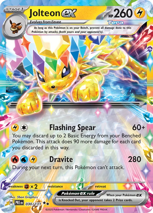 Jolteon ex - 030/131 - Double Rare Prismatic Evolutions