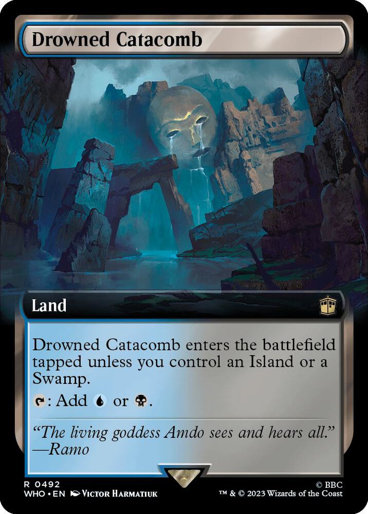 EXTENDED ART Drowned Catacomb - #492 - Rare Universes Beyond: Doctor Who