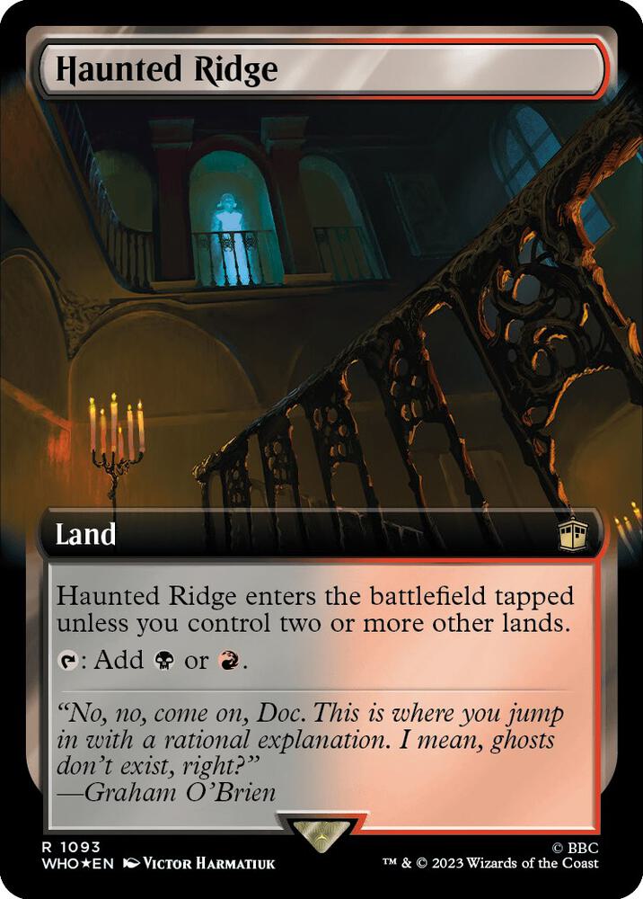 SURGE FOIL EXTENDED Haunted Ridge - #1093 - Rare Universes Beyond: Doctor Who