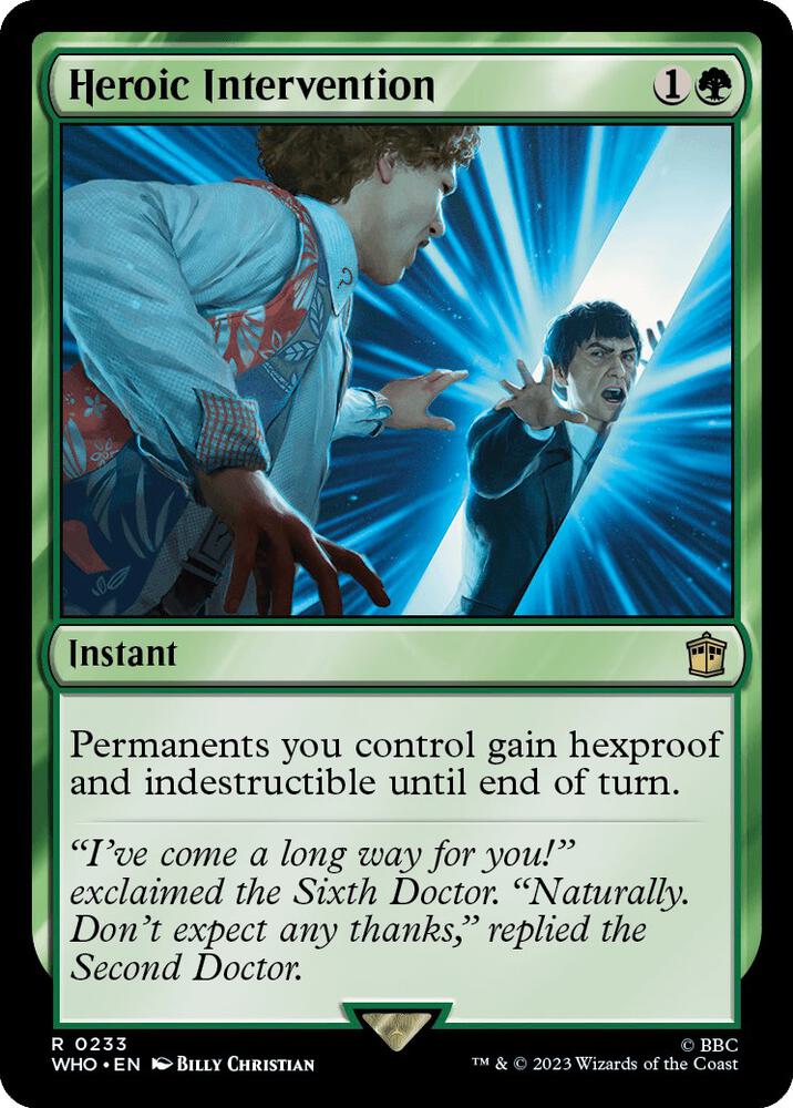 FOIL Heroic Intervention - #233 - Rare Universes Beyond: Doctor Who