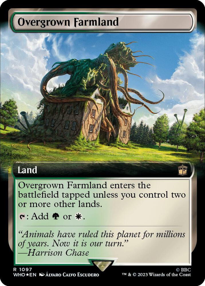 SURGE FOIL EXTENDED Overgrown Farmland - #1097 - Rare Universes Beyond: Doctor Who
