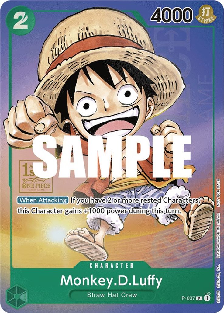 Monkey.D.Luffy - P-037 - One Piece 1st Anniversary Tournament Promo