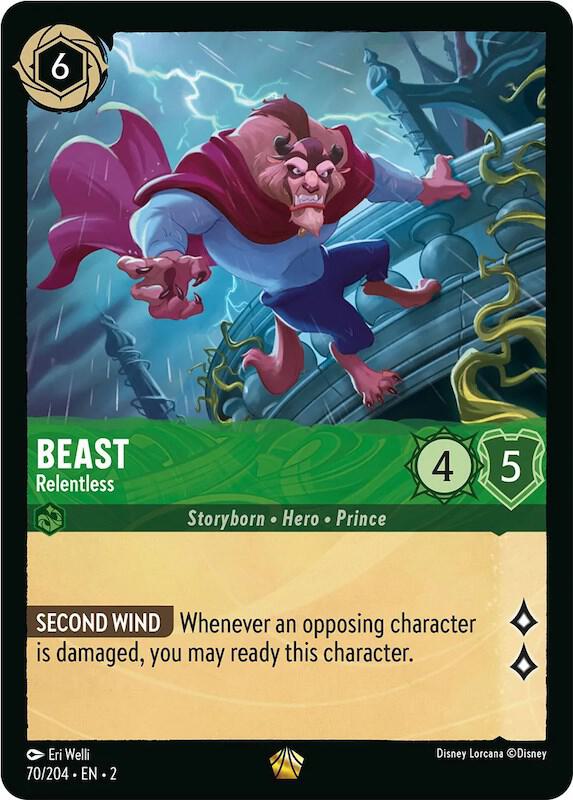 Beast - Relentless - 70/204 - Legendary - Lorcana Rise of the Floodborn