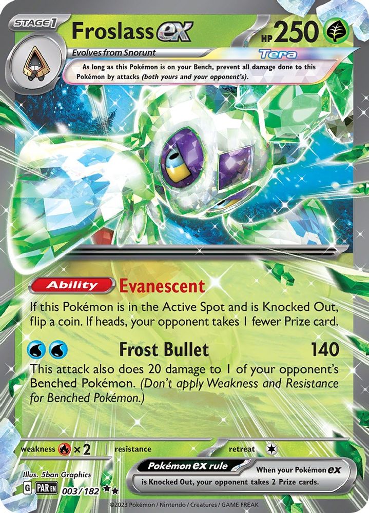 Froslass ex - [  003/182 ] - Double Rare - Pokemon SV04 Paradox Rift