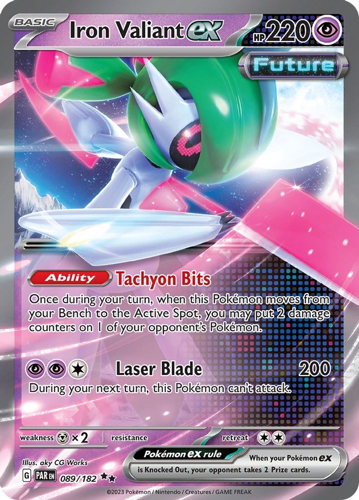 Iron Valiant ex - [  089/182 ] - Double Rare - Pokemon SV04 Paradox Rift