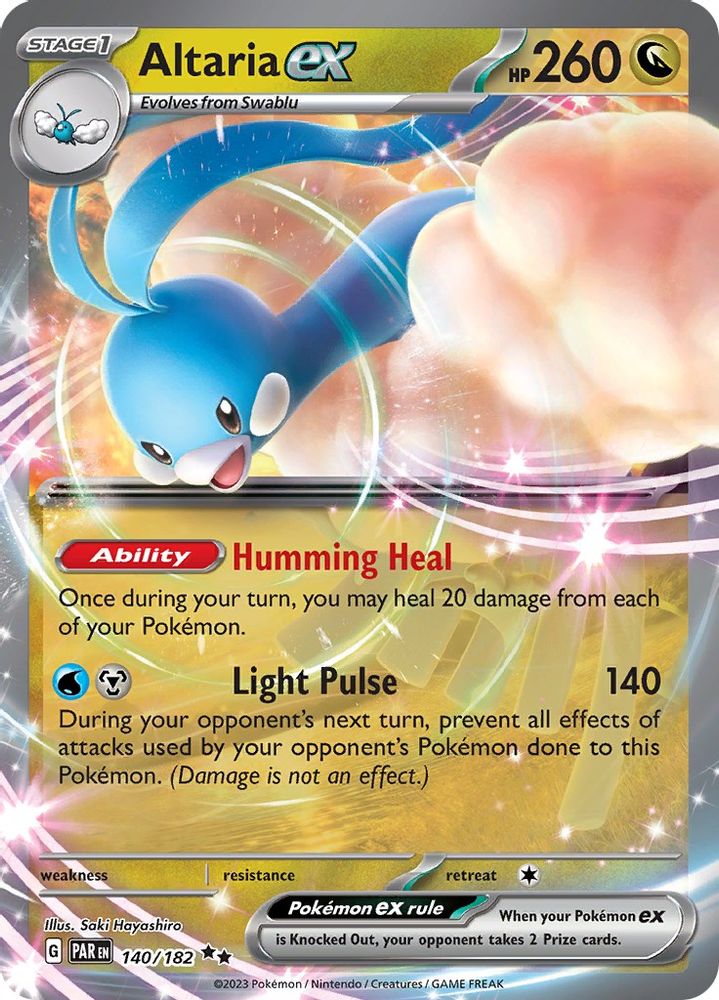 Altaria ex - [  140/182 ] - Double Rare - Pokemon SV04 Paradox Rift