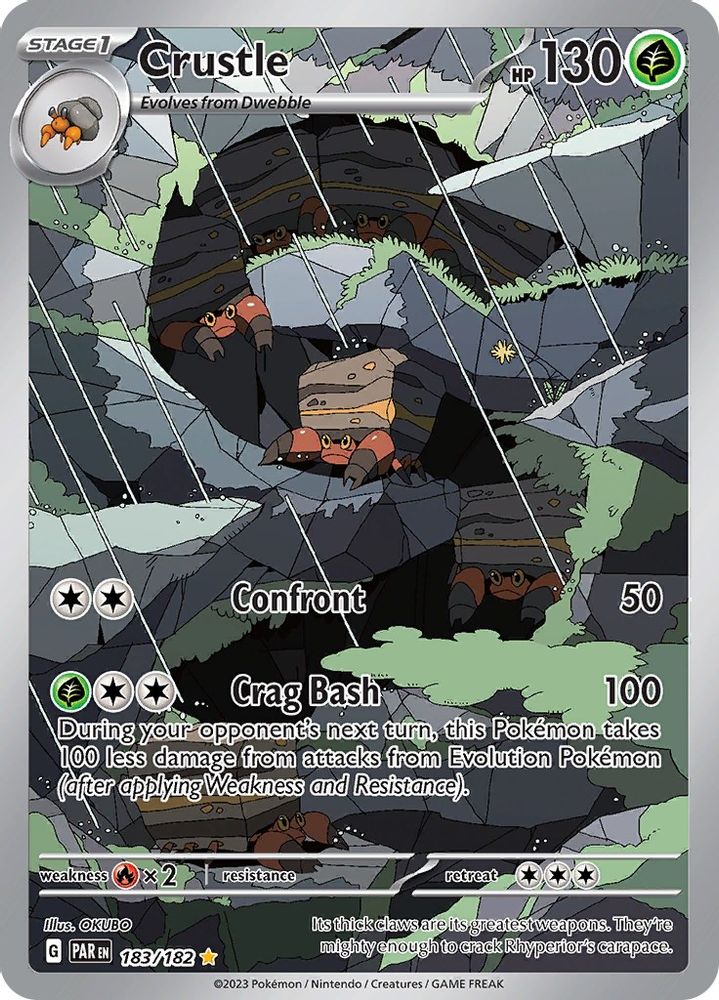 Crustle - [  183/182 ] - Illustration Rare - Pokemon SV04 Paradox Rift