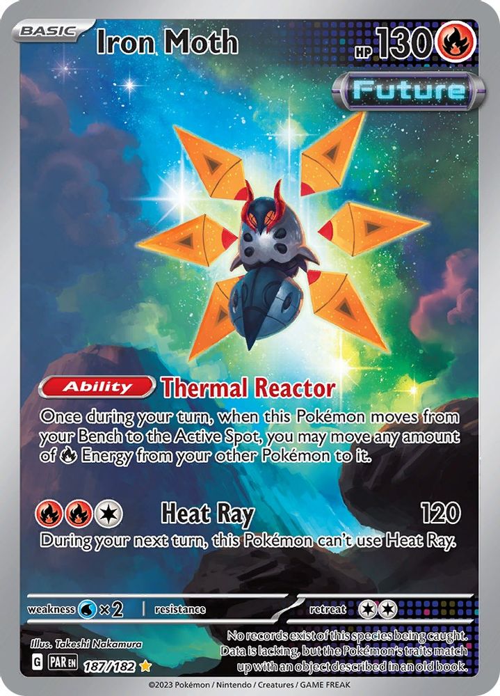 Iron Moth - [  187/182 ] - Illustration Rare - Pokemon SV04 Paradox Rift